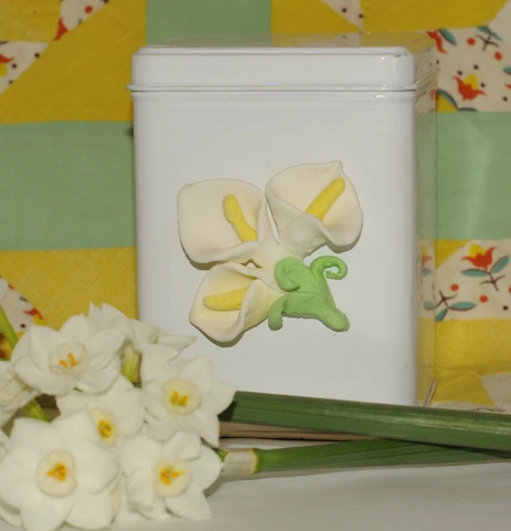 air dry clay flowers lily project
